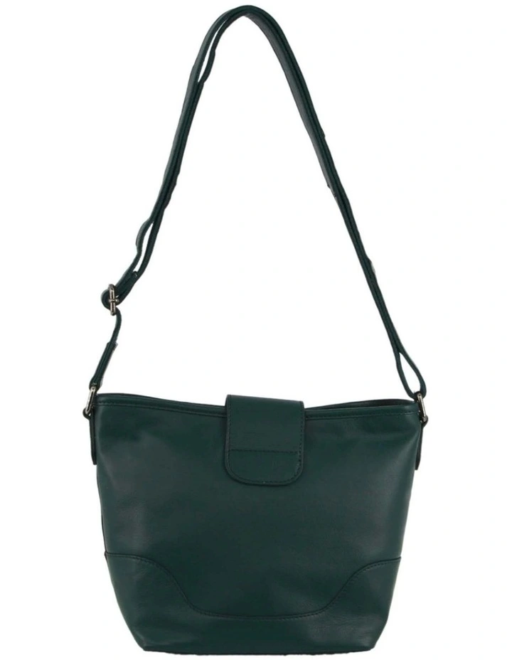 Leather Cross-Body Bag in Zirkon