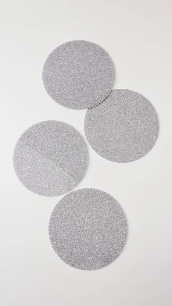 Lele Sadoughi   Luna 15'' Round Set of 4 Placemats 