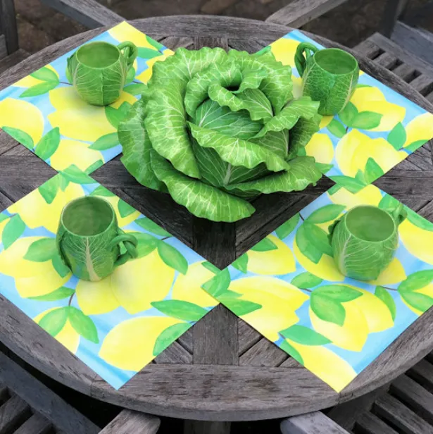 Lemon Paper Placemats