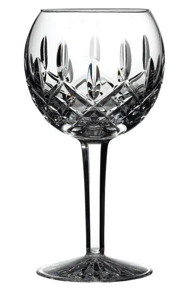 LISMORE LEAD CRYSTAL BALLOON WINE GLASS