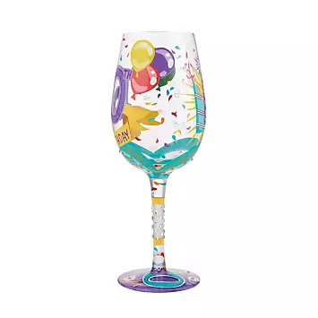 Lolita Happy 50th Birthday Wine Glass | Kaleidoscope