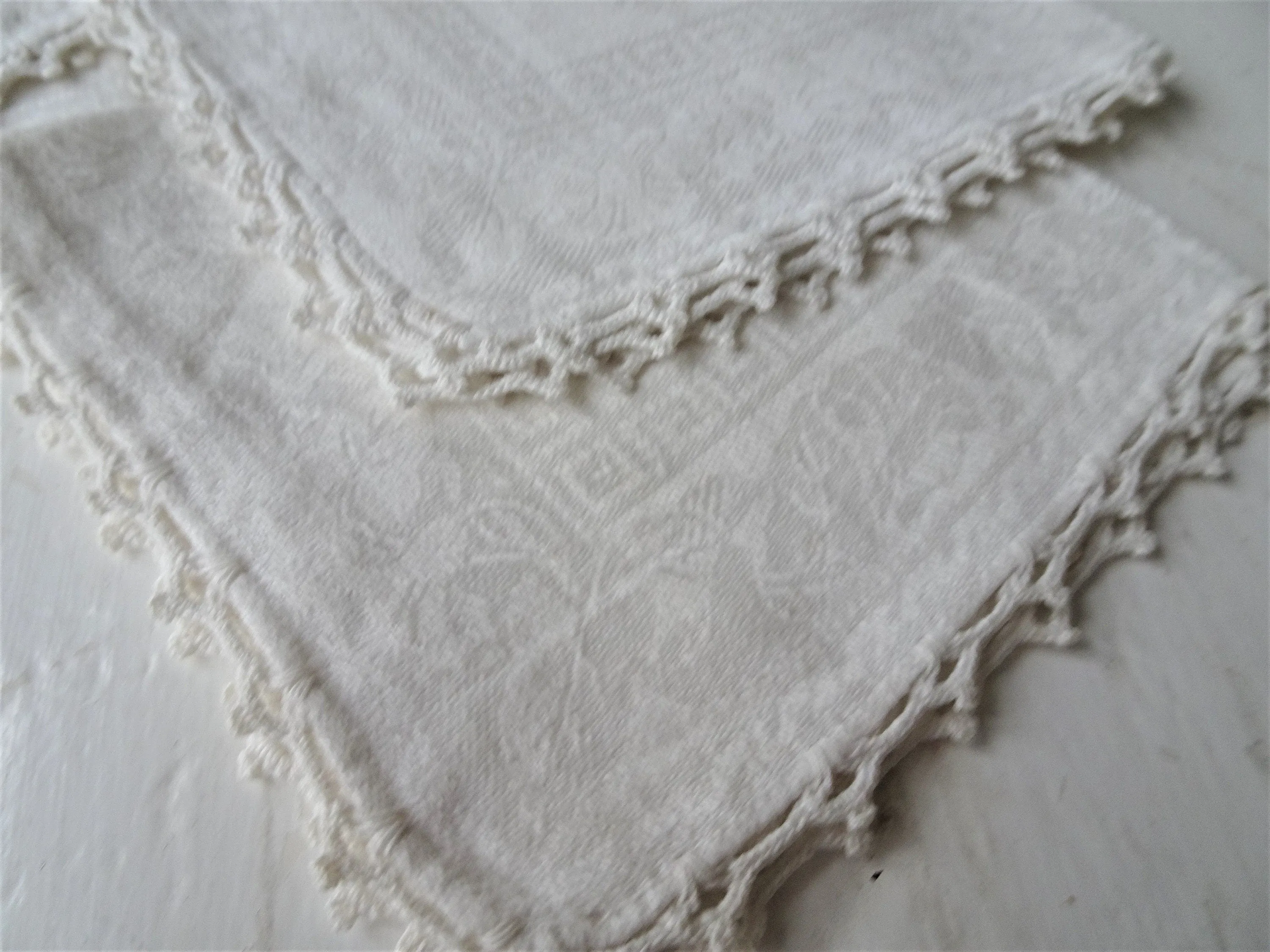 LOVELY Antique Irish Linen Napkins,Damask Linen Napkin Set,Wedding Gift,Housewarming Gift, Elegant Dining,Collectible Vintage Ta