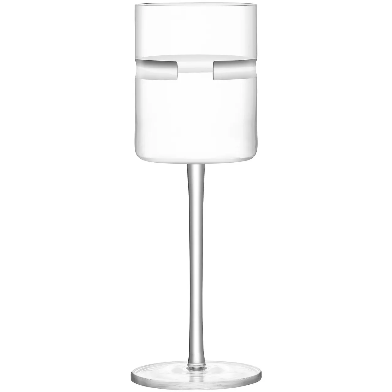 LSA INTERNATIONAL Horizon white wine glass 260ml clear-cut x 2 -                         -                     -                