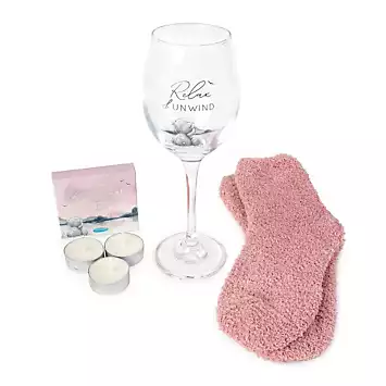 Me to You Wine Glass, Socks & Tea Lights Gift Set | Kaleidoscope