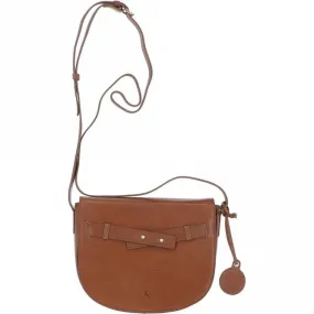 Medium Leather Cross Body Bag Nut - 63009