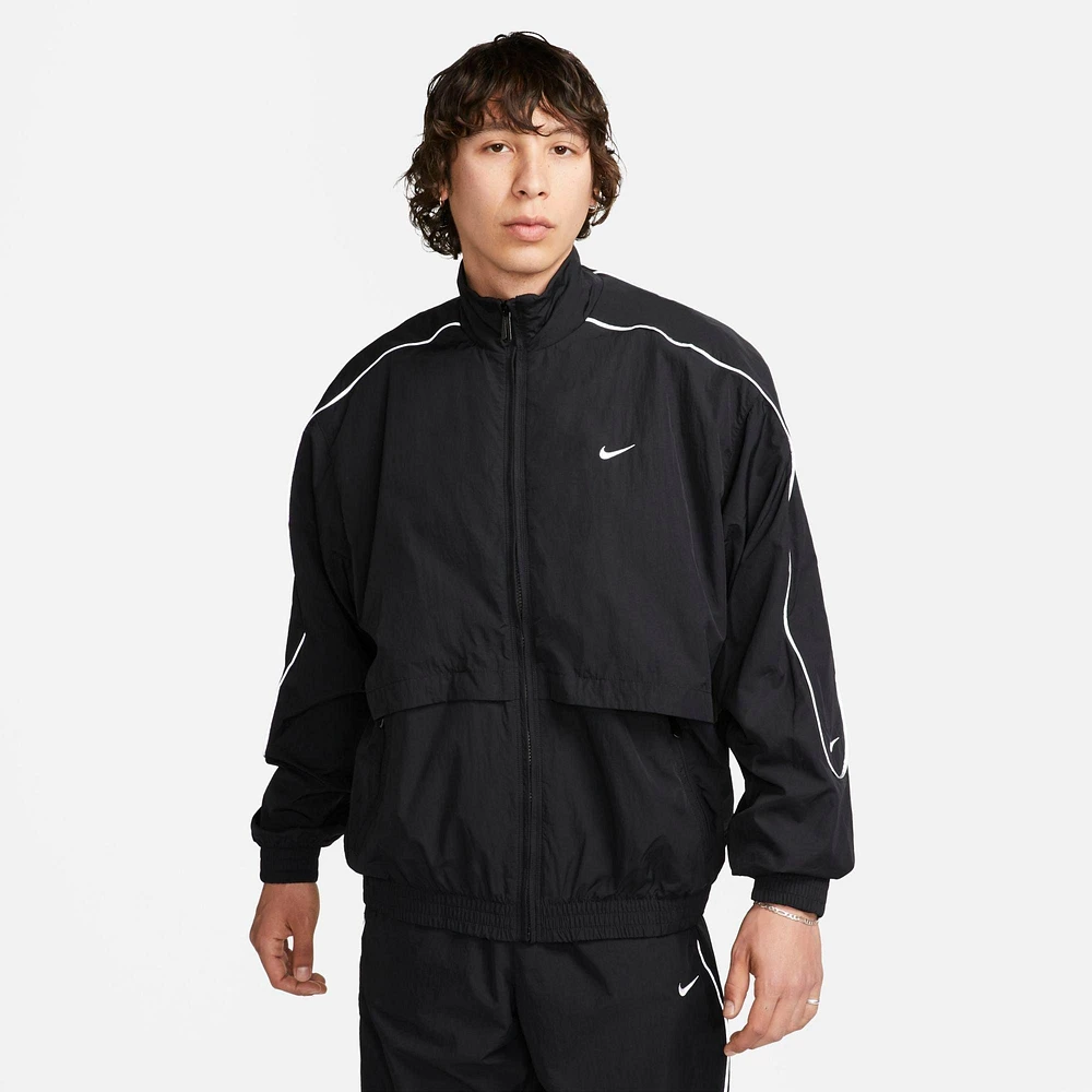 Men's Nike Sportswear Solo Swoosh Woven Track Jacket