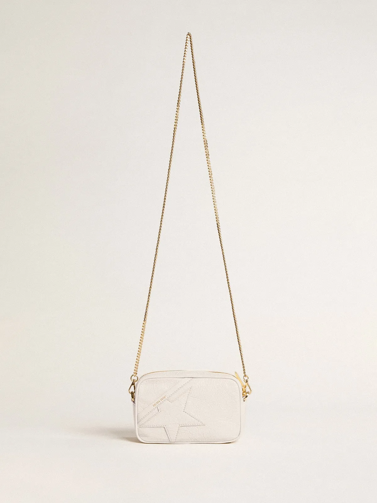 Mini Star Bag in butter-white leather with tone-on-tone star