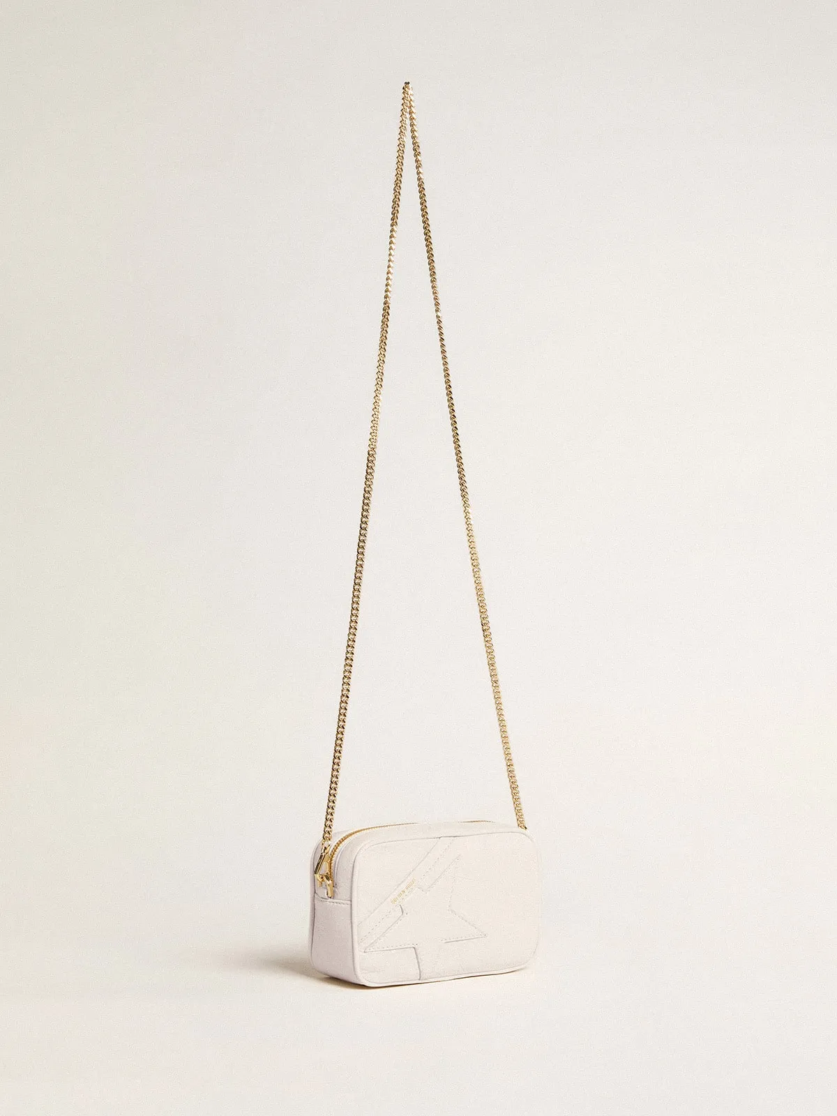 Mini Star Bag in butter-white leather with tone-on-tone star