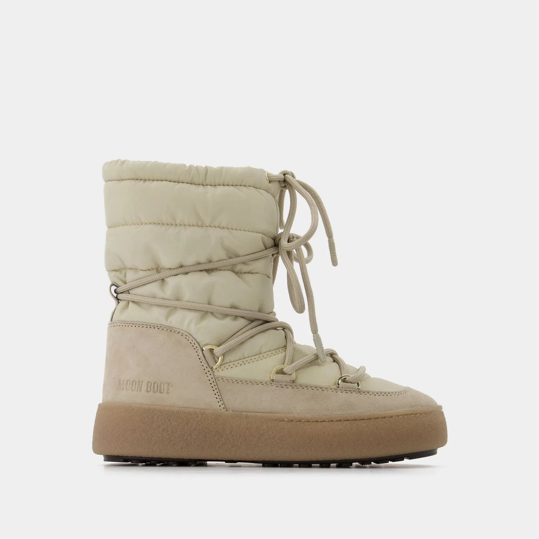 Moon Boot  Moon Boot Ltrack Suede Nylon in Beige