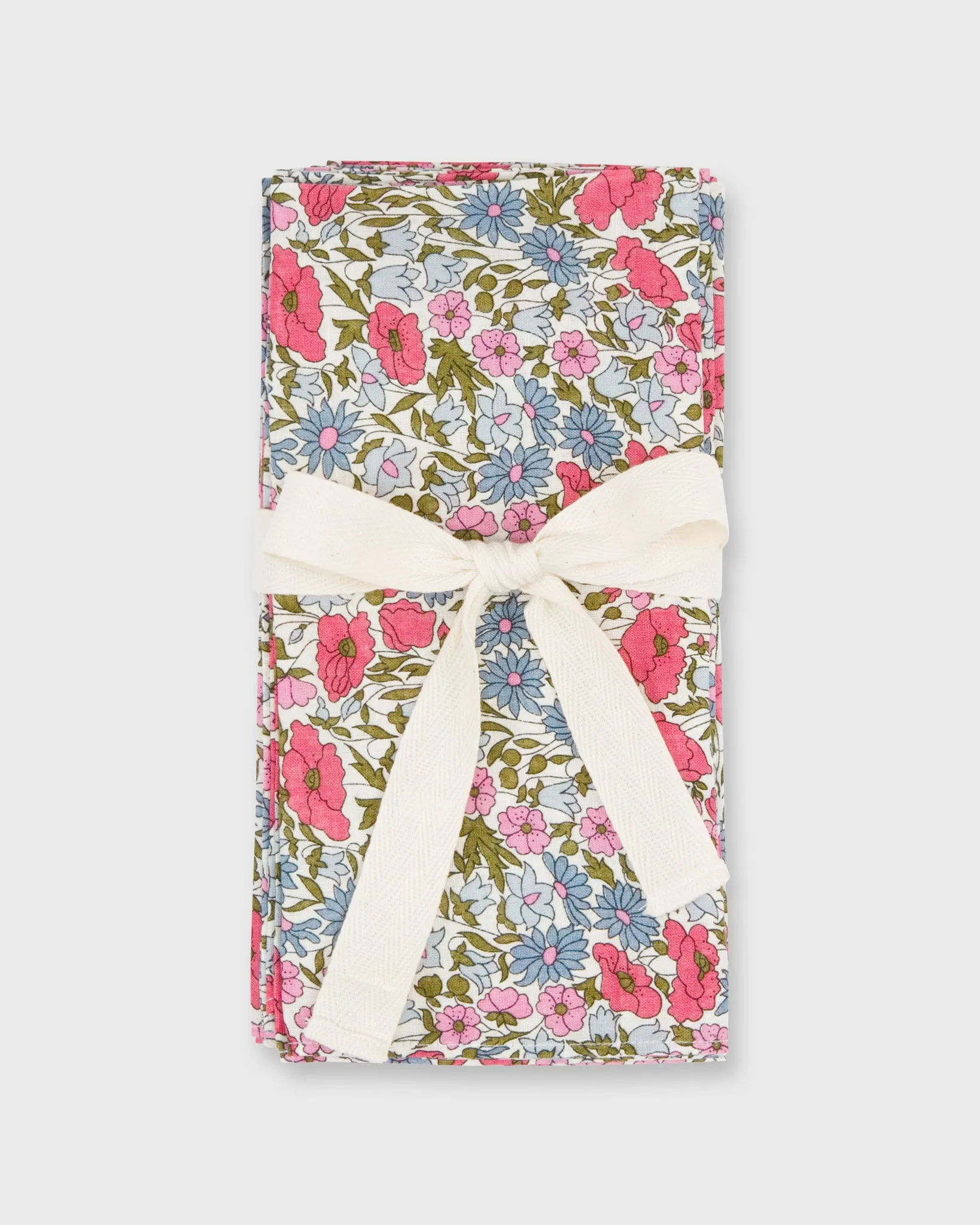 Napkins (Set of 4) in Pink Multi Poppy & Daisy Augusta Liberty Fabric