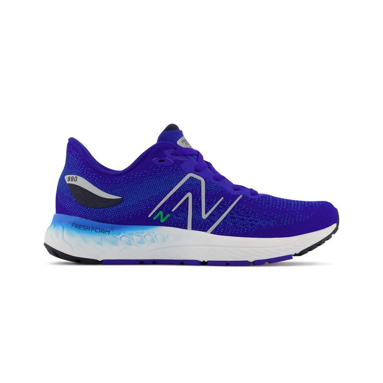 New Balance Big Kid's Fresh Foam X 880v12 - Blue with vibrant spring