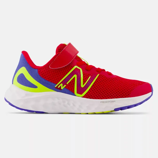 New Balance Little Kid’s Fresh Foam Arishi v4 Red with Blue