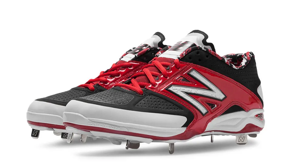 New Balance - Red/Black Low Baseball Spikes (L4040BR2)