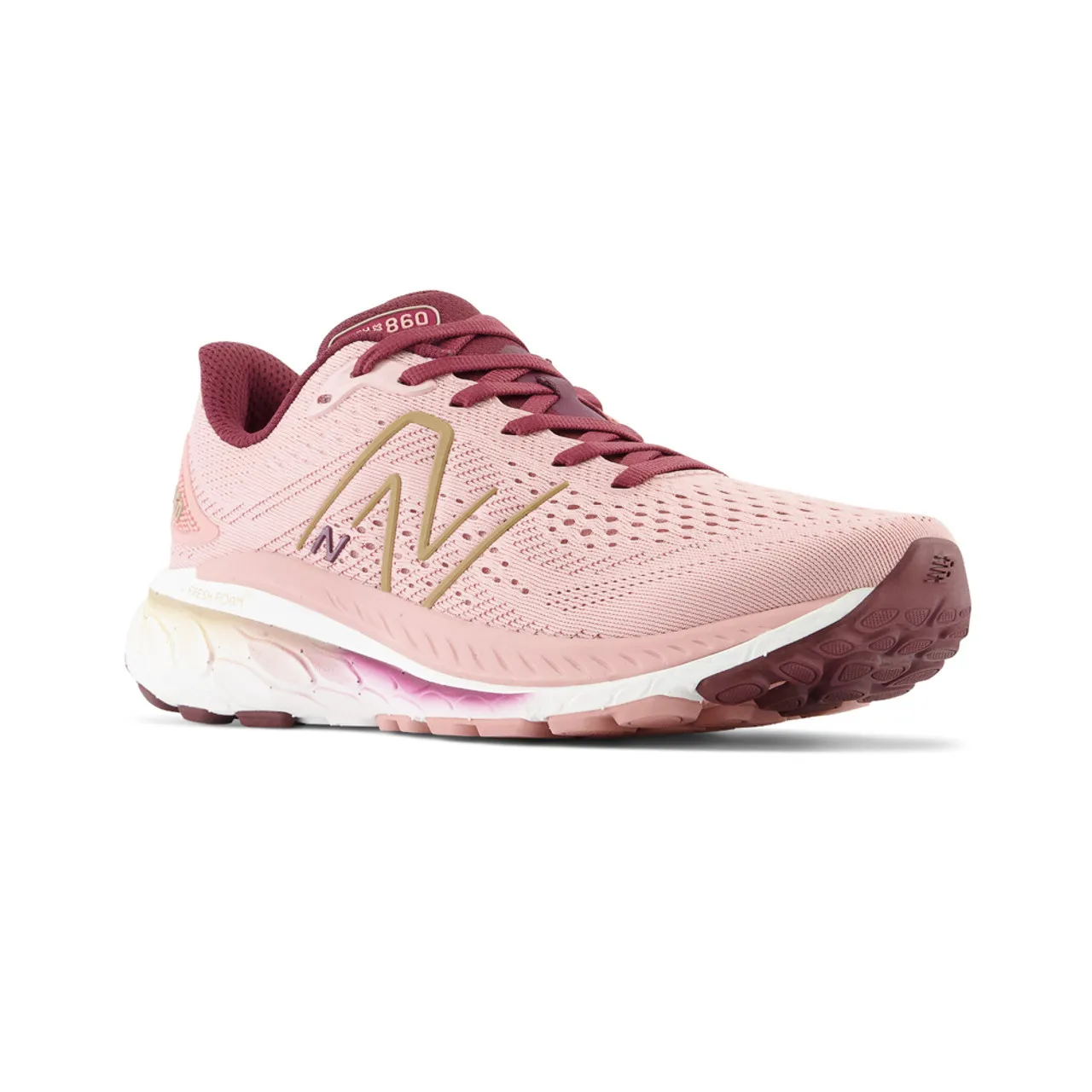 New Balance Women's Fresh Foam X 860v13 - Pink Moon / NB Burgundy