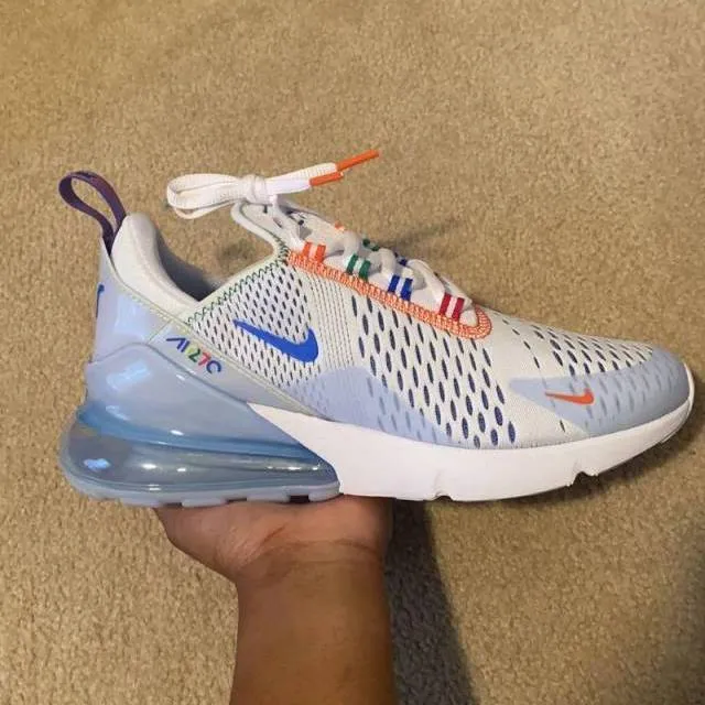 Nike air Max 270 GS white racer blue