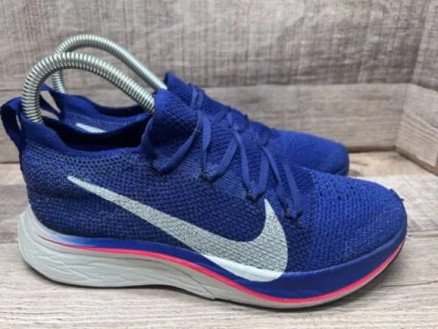 Nike Air Zoom Vaporfly 4% Blue Running AJ3857-400 Men Sz...