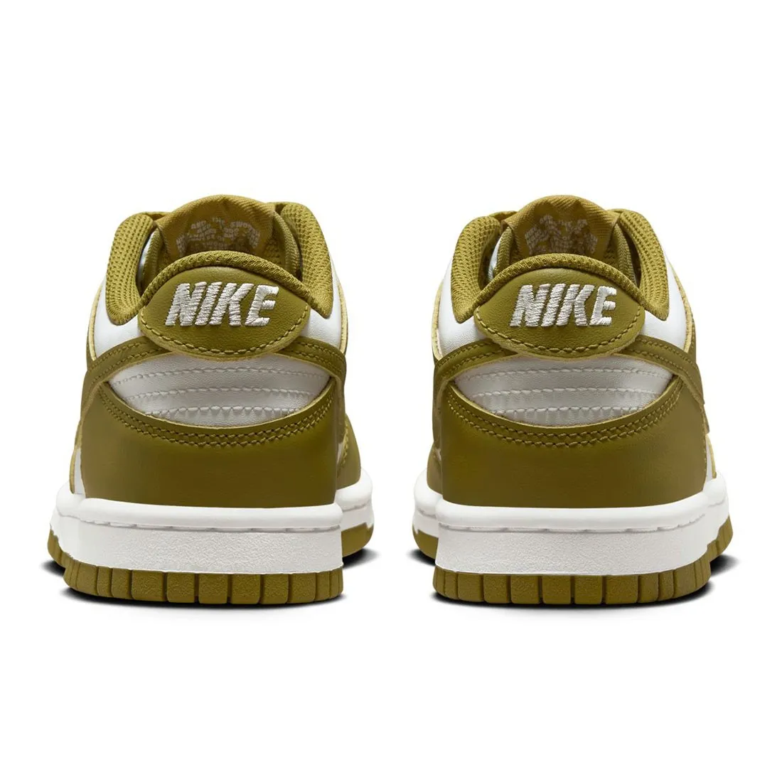 Nike Big Kids Dunk Low (white / pacific moss)