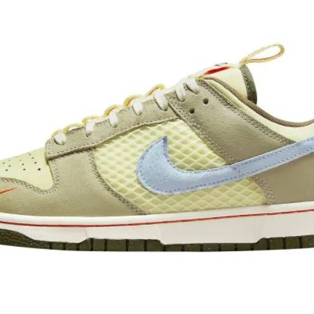 Nike Dunk Low Cartoon Yellow/Tan-Blue