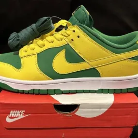 Nike dunk low retro bttys reverse brazil 11-14 apple gre...