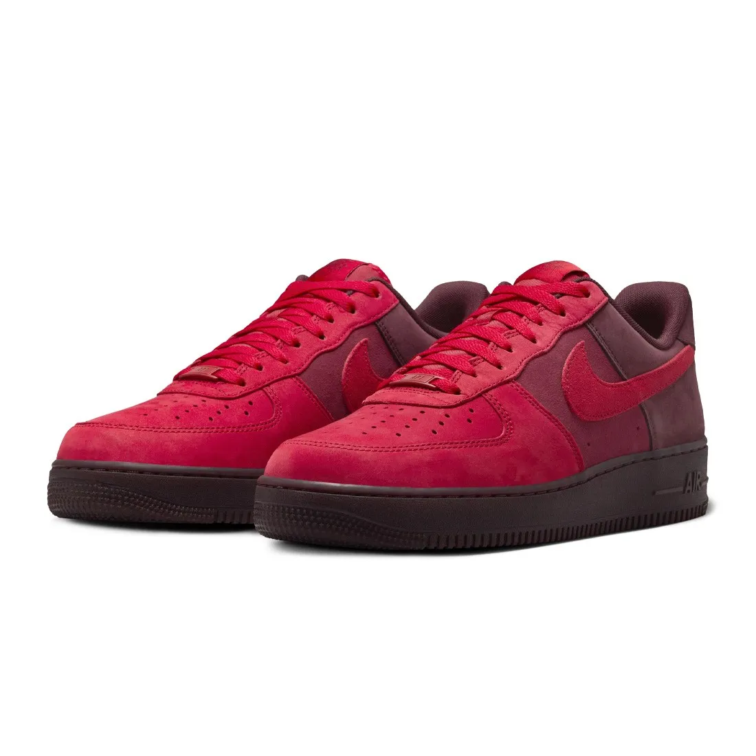 Nike Men Air Force 1 '07 (gym red / gym red-burgundy crush-team red)