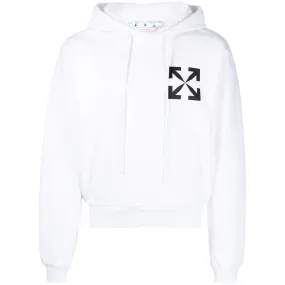 Off White Mens Ombb037C99Fle0080110 Hoodie White