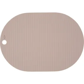 Oyoy Set of 2 Ribbo Silicone Placemats, Rose