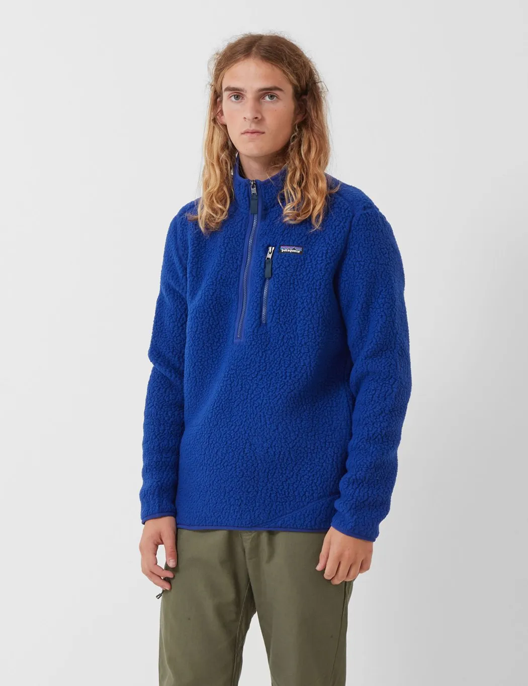 Patagonia Retro Pile Fleece Pullover - Cobalt Blue