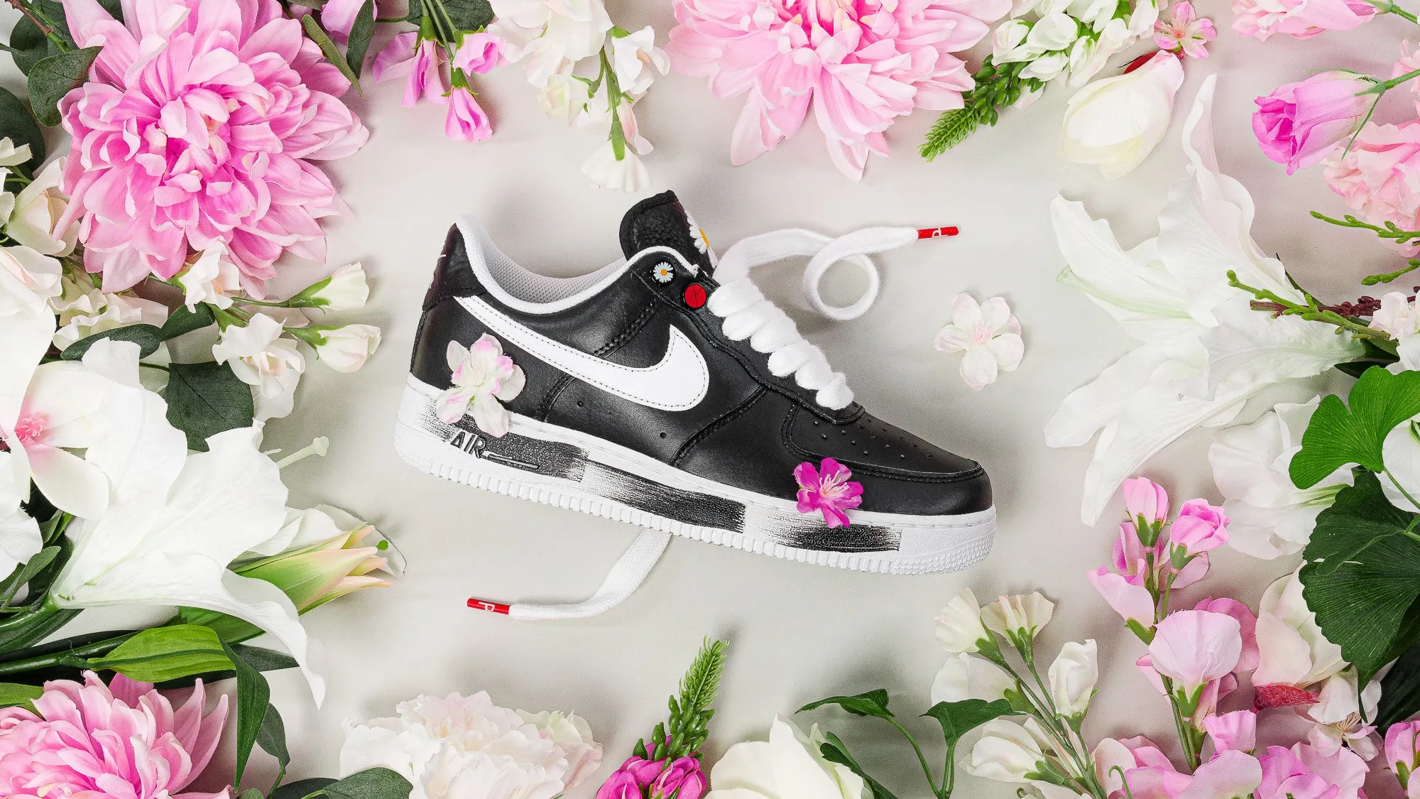 PEACEMINUSONE Nike Air Force 1 Low Black White