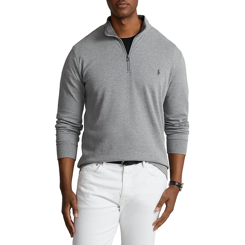 Polo Ralph Lauren Luxury Jersey Quarter-Zip Pullover