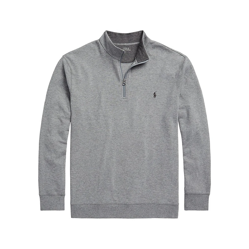 Polo Ralph Lauren Luxury Jersey Quarter-Zip Pullover