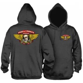 Powell Peralta Hoodie Winged Ripper Charcoal