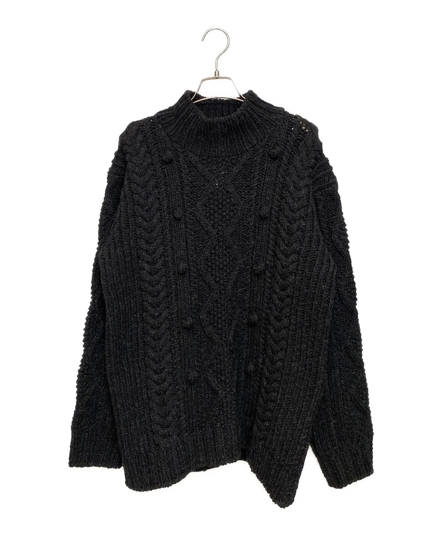 [Pre-owned] Y's HAND-KNITTED ALLAN PATTRN HIGH NECK PULLOVER YX-K97-589