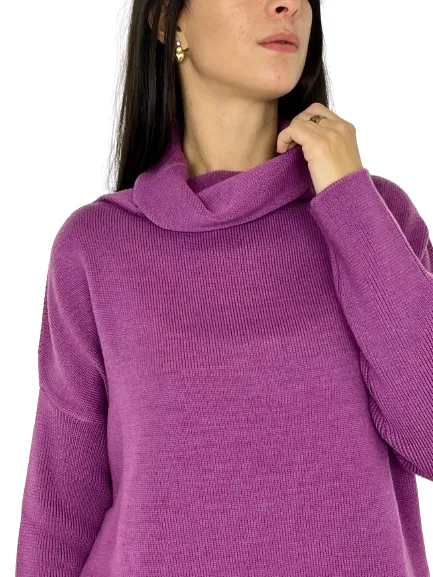 PULLOVER DONNA VIOLA 100% LANA