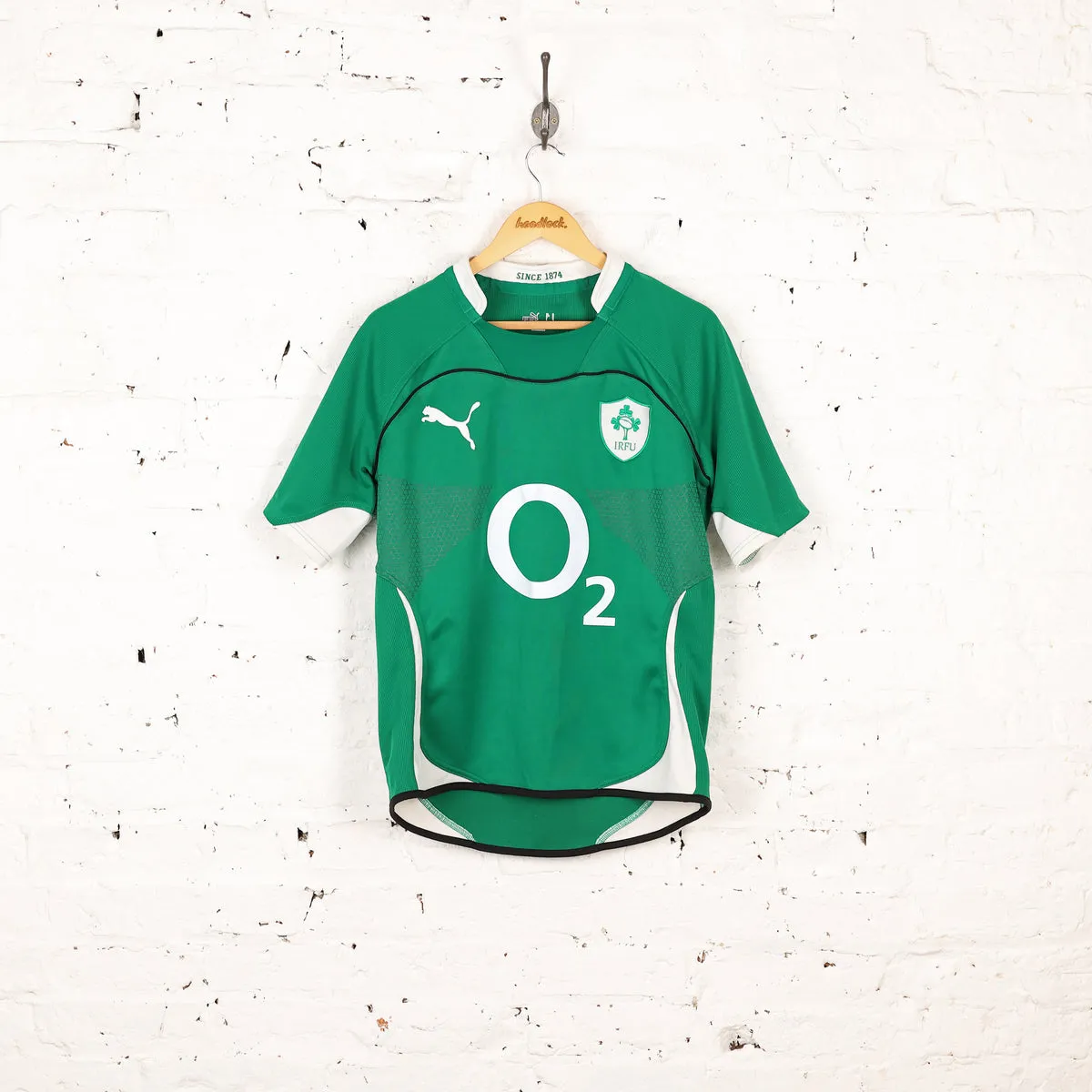 Puma Ireland 2009 Home Rugby Shirt - Green - M