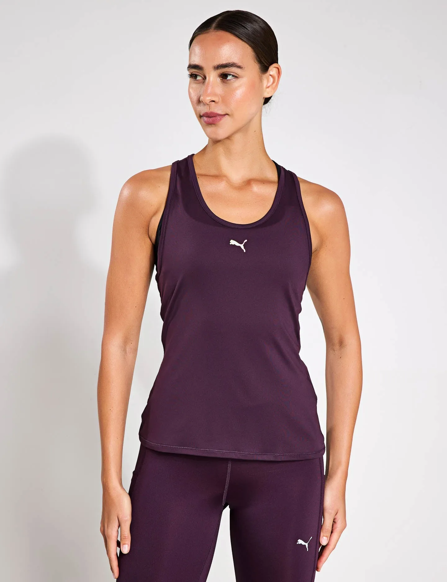 PUMA RUN CLOUDSPUN Running Tank - Midnight Plum