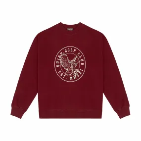 Quiet Golf QGU Crewneck (Burgundy)