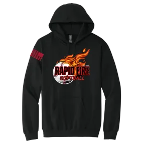 Rapidfire Softstyle Pullover Hooded Sweatshirt | Red Flames Print or Green Flames Print