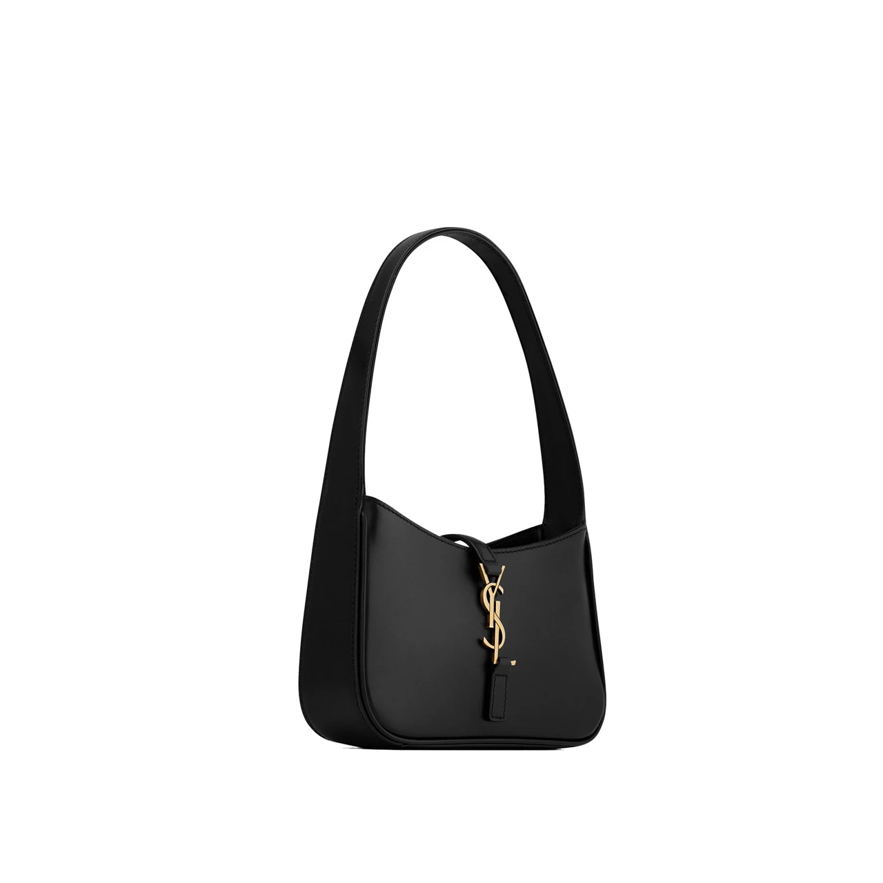 SAINT LAURENT Le 5 À 7 Mini Leather Hobo Bag - NERO