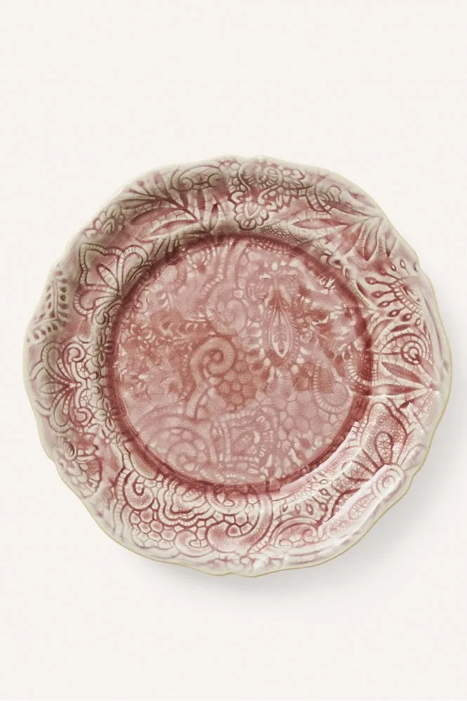 Salad Plate in Old Rose    