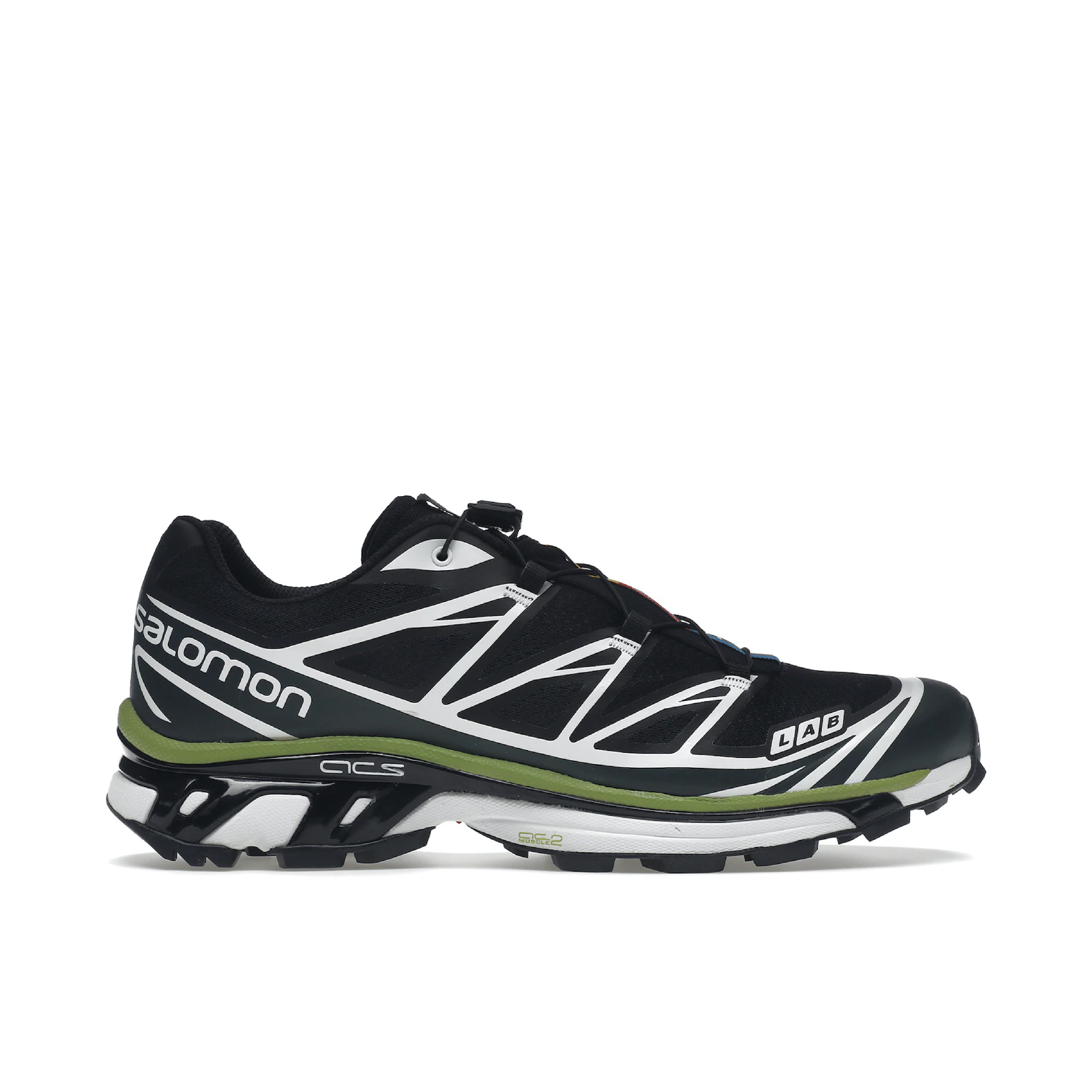 Salomon XT-6 Black Green Lime | L41751600 | Laced