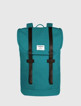 Sandqvist Stig Backpack (Canvas) - Petrol Blue