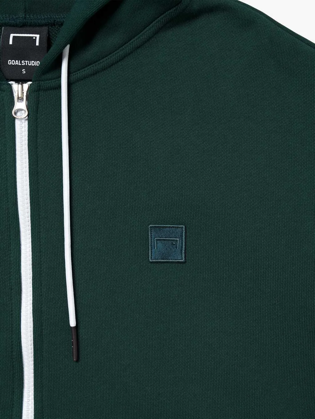 SIGNATURE BASIC FULL ZIP-UP HOODIE-GREEN