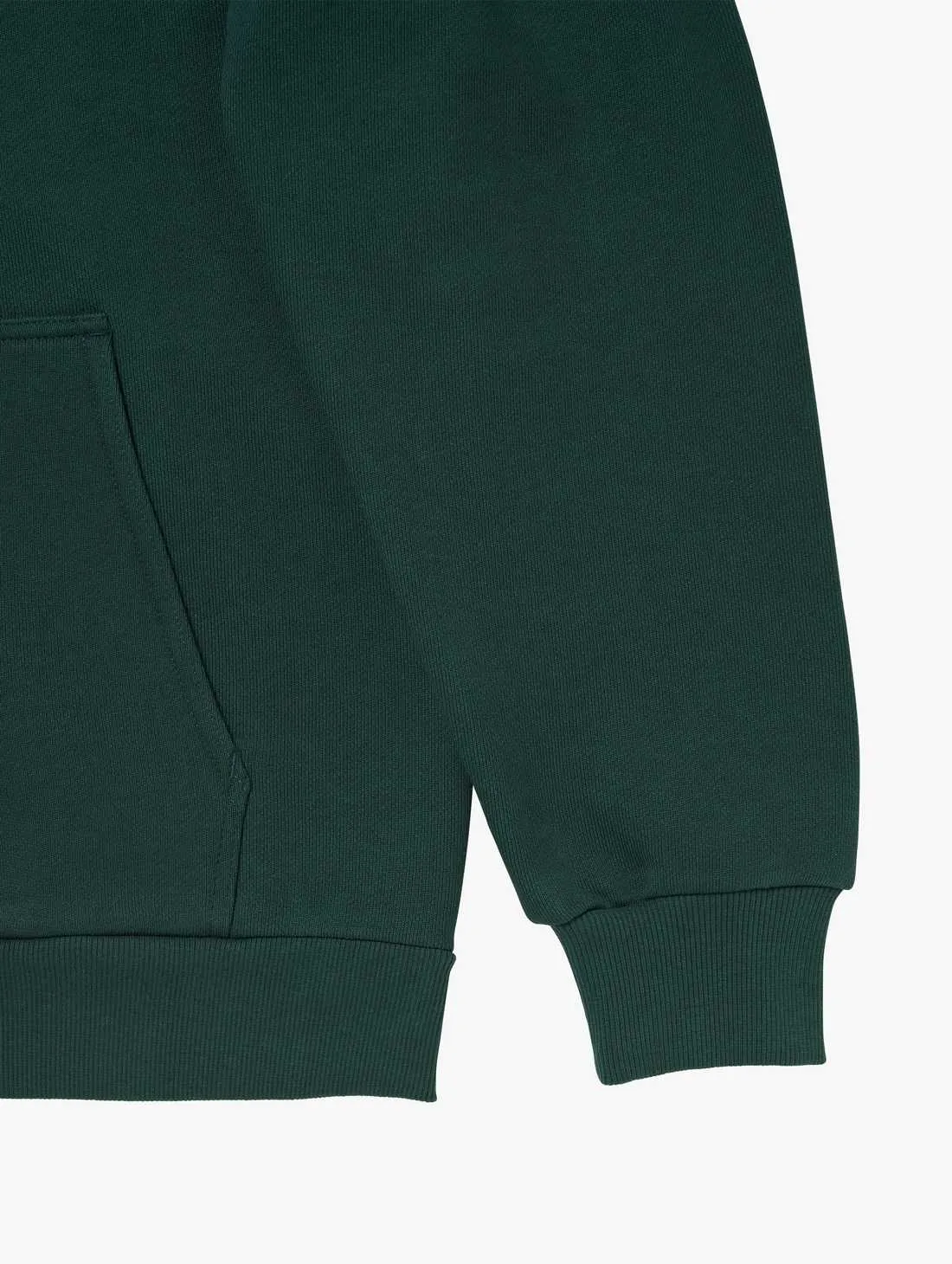 SIGNATURE BASIC FULL ZIP-UP HOODIE-GREEN