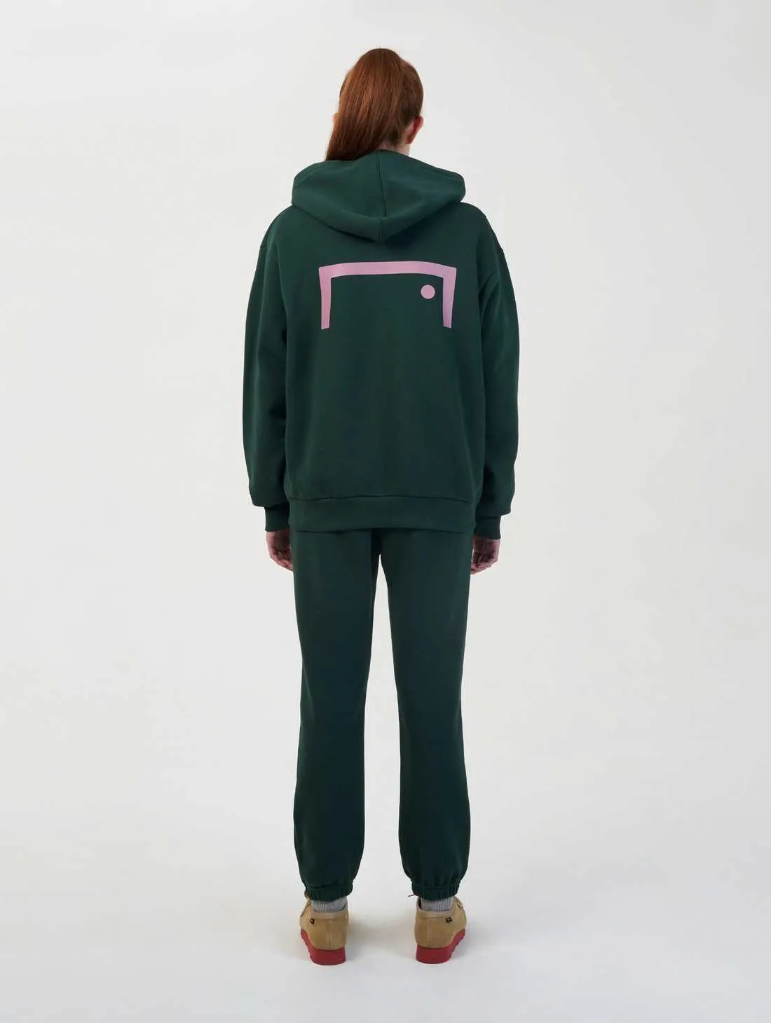 SIGNATURE BASIC FULL ZIP-UP HOODIE-GREEN