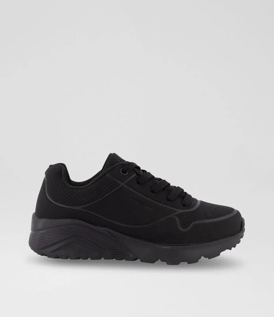 SKECHERS Uno Lite Black Sneakers