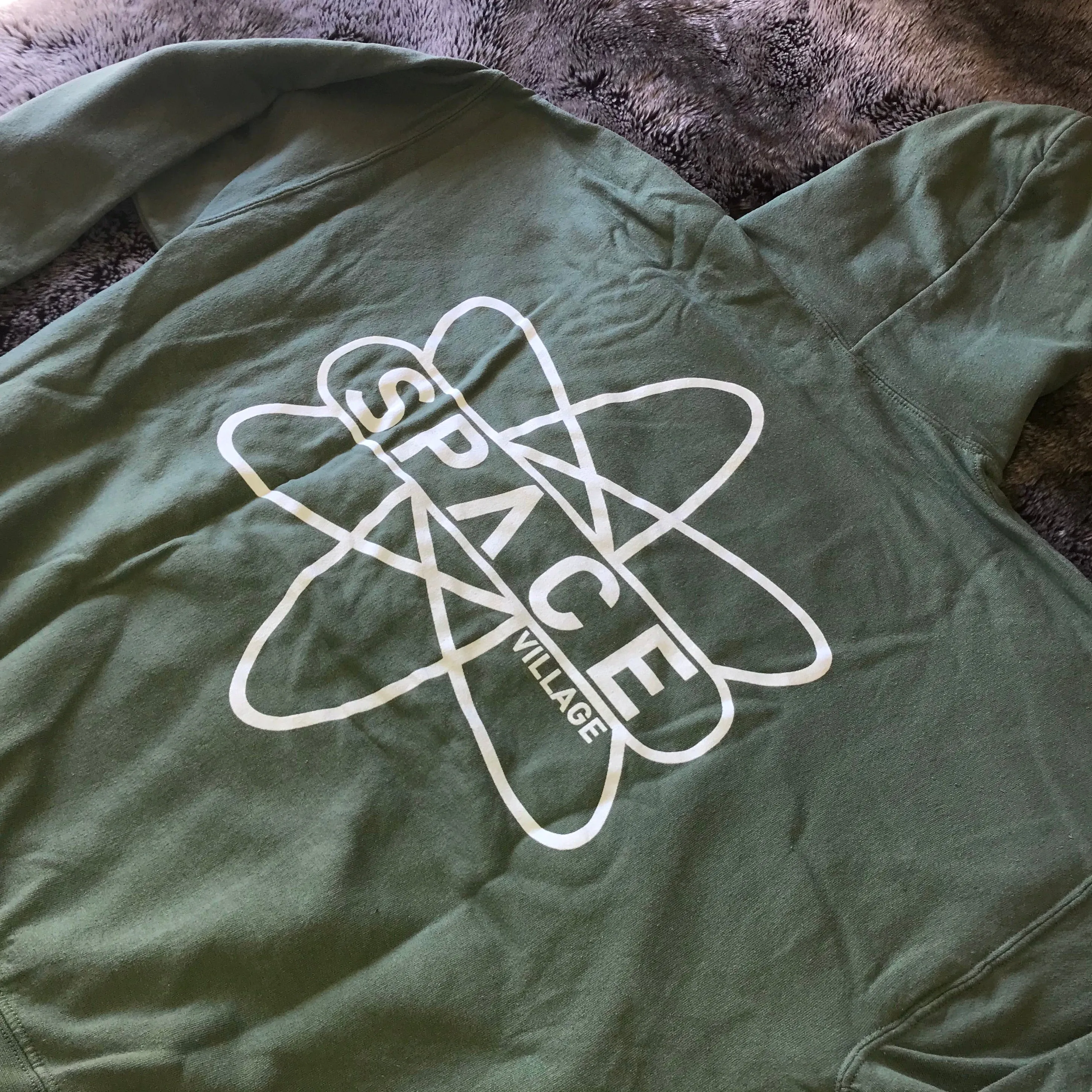 Space Village Logo Hoodie (Forest Green)