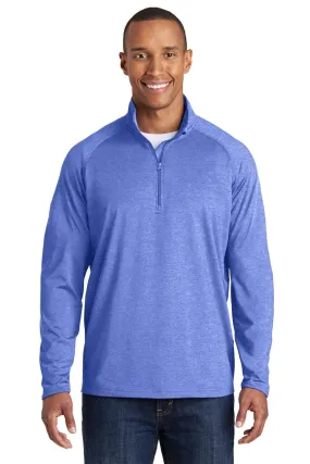 Sport-Tek Sport-Wick Stretch 1/2-Zip Pullover ST850 True Royal Heather