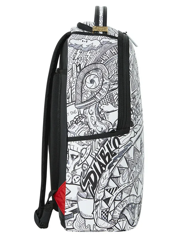 Sprayground Mad Doodles Backpack - White