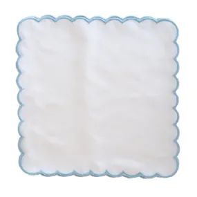 St Tropez Blue scalloped Placemats ( Set of two)