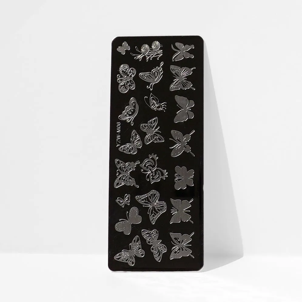 stamping plate - butterfly m06